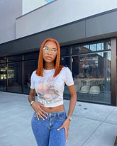Brooklyn Hair Ginger Straight Bob Wig 13x4 HD Lace Frontal 12" Cajun Spice 180% Density Bob Short / Ginger/Copper / 13x4 HD Lace Frontal